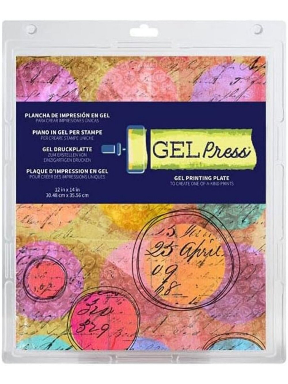 Large 12" x 14" Gel Printing Plate for Monoprinting & Arts & Crafts Supplies